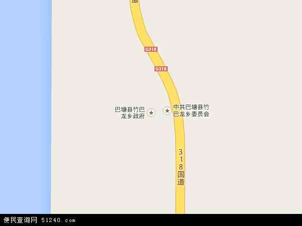 竹巴龙乡地图 - 竹巴龙乡电子地图 - 竹巴龙乡高清地图 - 2024年竹巴龙乡地图