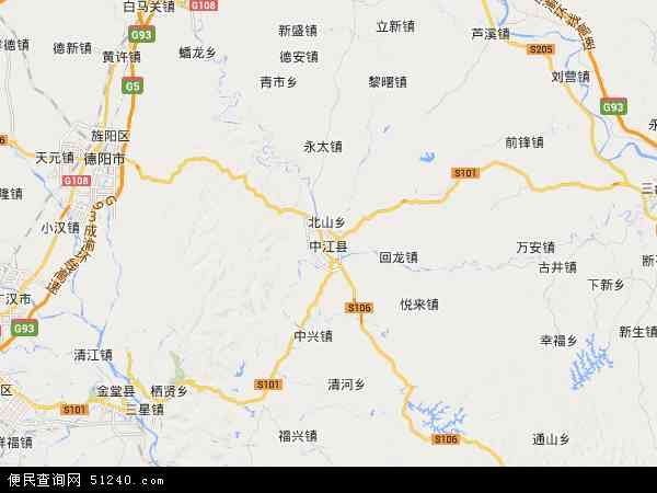 中江县地图 - 中江县电子地图 - 中江县高清地图 - 2024年中江县地图