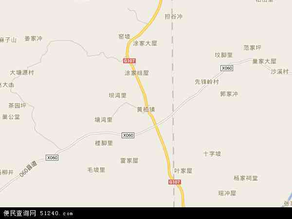 黄柏镇地图 - 黄柏镇电子地图 - 黄柏镇高清地图 - 2024年黄柏镇地图