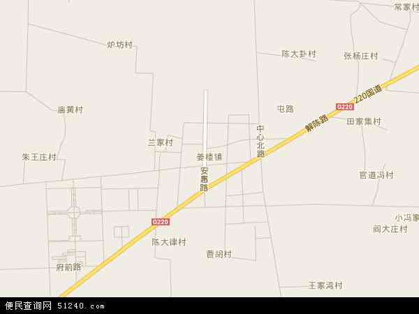 姜楼镇地图 - 姜楼镇电子地图 - 姜楼镇高清地图 - 2024年姜楼镇地图