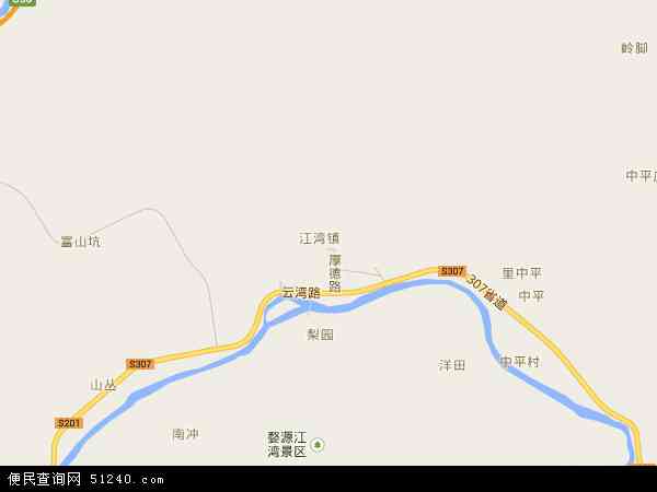 江湾镇地图 - 江湾镇电子地图 - 江湾镇高清地图 - 2024年江湾镇地图