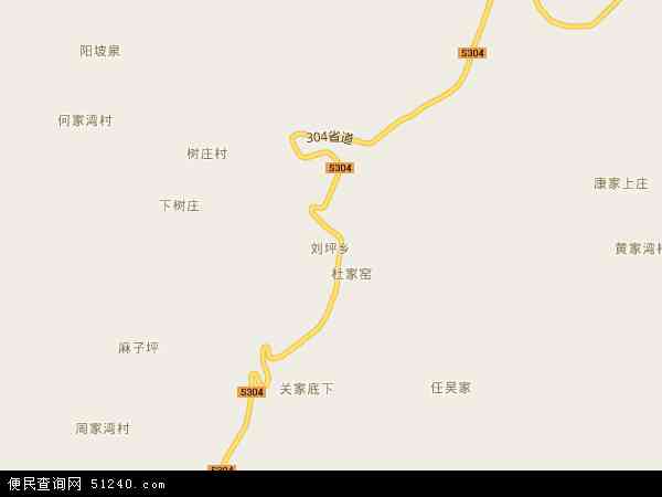 刘坪乡地图 - 刘坪乡电子地图 - 刘坪乡高清地图 - 2024年刘坪乡地图