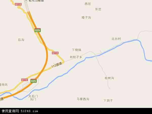 刘杖子乡地图 - 刘杖子乡电子地图 - 刘杖子乡高清地图 - 2024年刘杖子乡地图