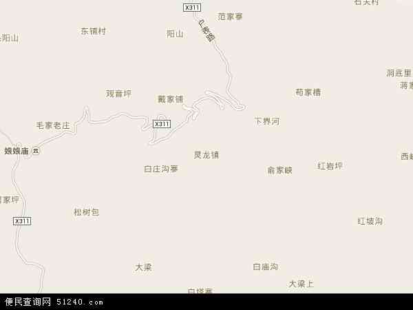 灵龙镇地图 - 灵龙镇电子地图 - 灵龙镇高清地图 - 2024年灵龙镇地图
