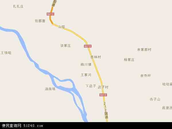 梅川镇地图 - 梅川镇电子地图 - 梅川镇高清地图 - 2024年梅川镇地图