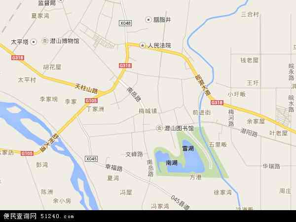 梅城镇地图 - 梅城镇电子地图 - 梅城镇高清地图 - 2024年梅城镇地图
