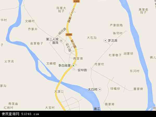 青莲镇地图 - 青莲镇电子地图 - 青莲镇高清地图 - 2024年青莲镇地图