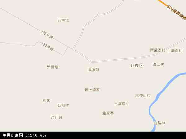 清塘镇地图 - 清塘镇电子地图 - 清塘镇高清地图 - 2024年清塘镇地图