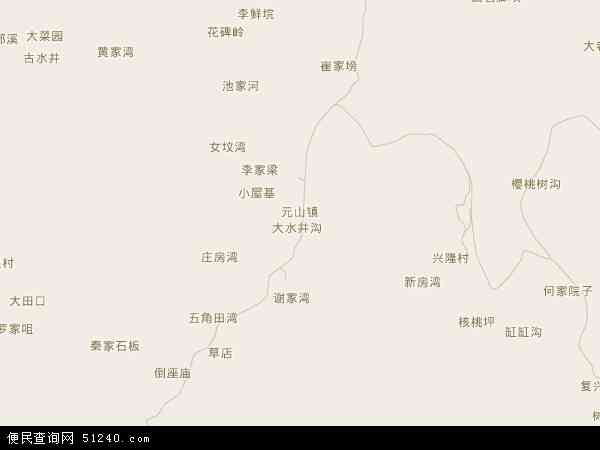 中国 四川省 巴中市 平昌县 元山镇 元山镇卫星地图 本站收录有:2021
