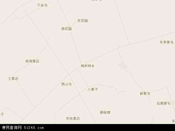 杨树林乡地图 - 杨树林乡电子地图 - 杨树林乡高清地图 - 2024年杨树林乡地图