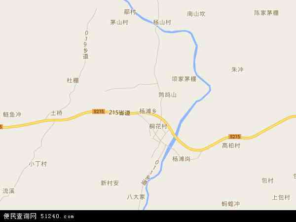 杨滩乡地图 - 杨滩乡电子地图 - 杨滩乡高清地图 - 2024年杨滩乡地图