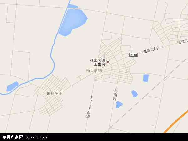 杨士岗镇地图 - 杨士岗镇电子地图 - 杨士岗镇高清地图 - 2024年杨士岗镇地图