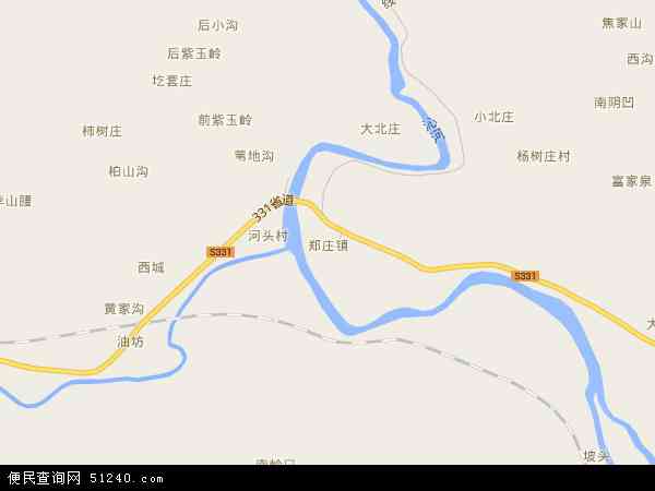 郑庄镇地图 - 郑庄镇电子地图 - 郑庄镇高清地图 - 2024年郑庄镇地图