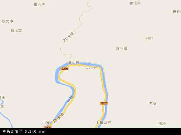贝江乡地图 - 贝江乡电子地图 - 贝江乡高清地图 - 2024年贝江乡地图