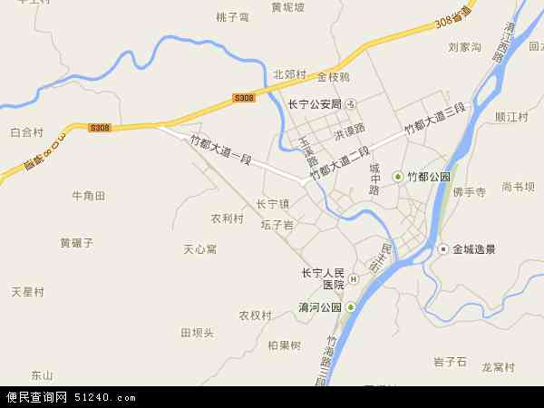 长宁镇地图 - 长宁镇电子地图 - 长宁镇高清地图 - 2024年长宁镇地图