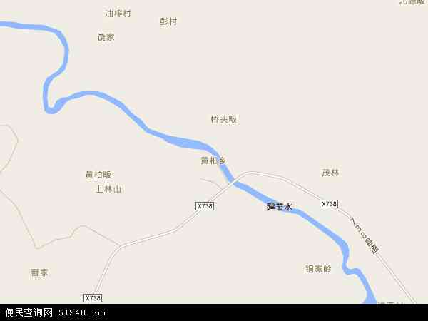 黄柏乡地图 - 黄柏乡电子地图 - 黄柏乡高清地图 - 2024年黄柏乡地图