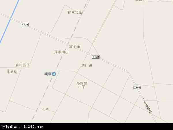 洪广镇地图 - 洪广镇电子地图 - 洪广镇高清地图 - 2024年洪广镇地图