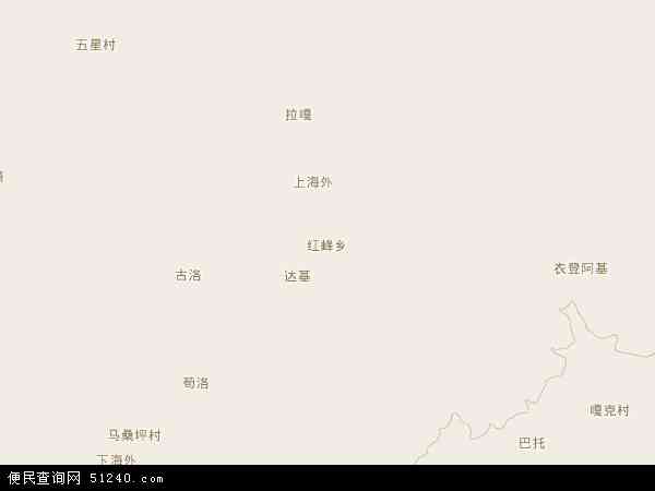 红峰乡地图 - 红峰乡电子地图 - 红峰乡高清地图 - 2024年红峰乡地图
