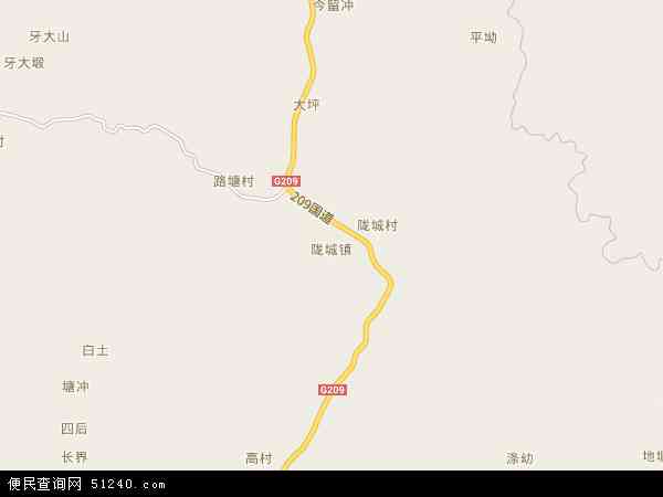 陇城镇地图 - 陇城镇电子地图 - 陇城镇高清地图 - 2024年陇城镇地图