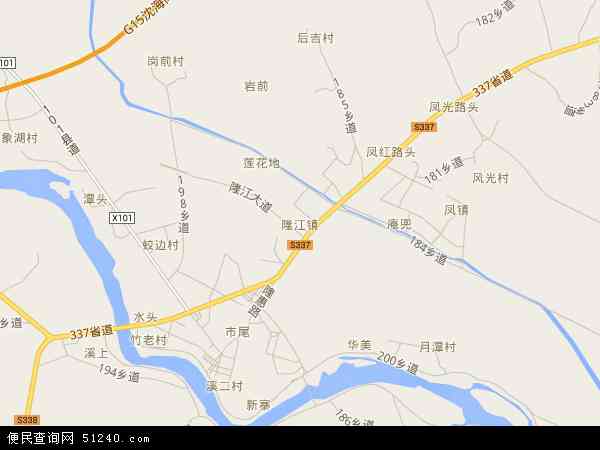 隆江镇地图 - 隆江镇电子地图 - 隆江镇高清地图 - 2024年隆江镇地图