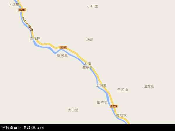 木座藏族乡地图 - 木座藏族乡电子地图 - 木座藏族乡高清地图 - 2024年木座藏族乡地图