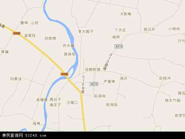 中国 河南省 信阳市 潢川县 双柳树镇 双柳树镇卫星地图 本站收录有