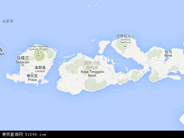 西努沙登加拉地图 - 西努沙登加拉电子地图 - 西努沙登加拉高清地图 - 2024年西努沙登加拉地图