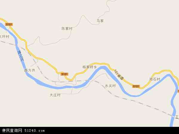 杨家桥乡地图 - 杨家桥乡电子地图 - 杨家桥乡高清地图 - 2024年杨家桥乡地图