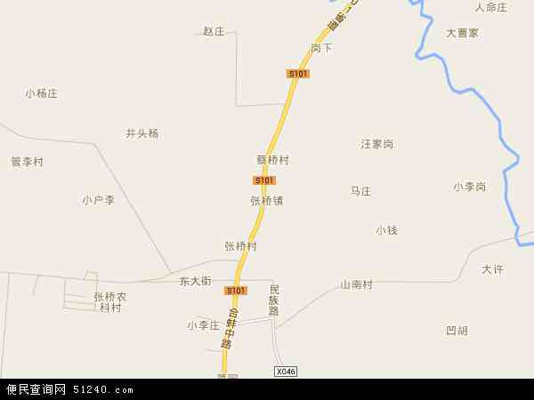 张桥镇地图 - 张桥镇电子地图 - 张桥镇高清地图 - 2024年张桥镇地图