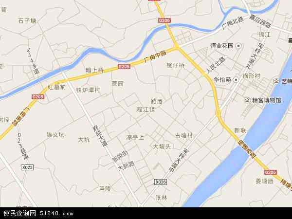 程江镇地图 - 程江镇电子地图 - 程江镇高清地图 - 2024年程江镇地图