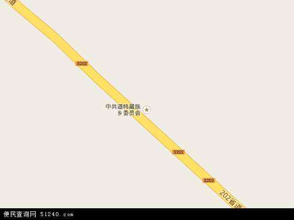道帏藏族乡地图 - 道帏藏族乡电子地图 - 道帏藏族乡高清地图 - 2024年道帏藏族乡地图