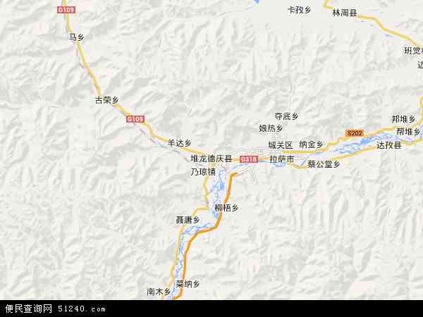 堆龙德庆县地图 - 堆龙德庆县电子地图 - 堆龙德庆县高清地图 - 2024年堆龙德庆县地图