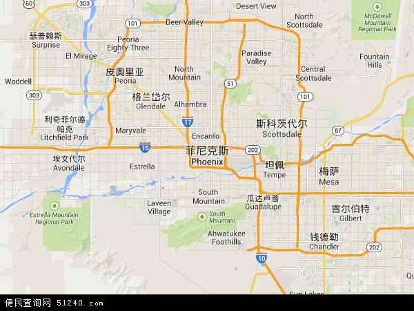 凤凰城地图 - 凤凰城电子地图 - 凤凰城高清地图 - 2024年凤凰城地图