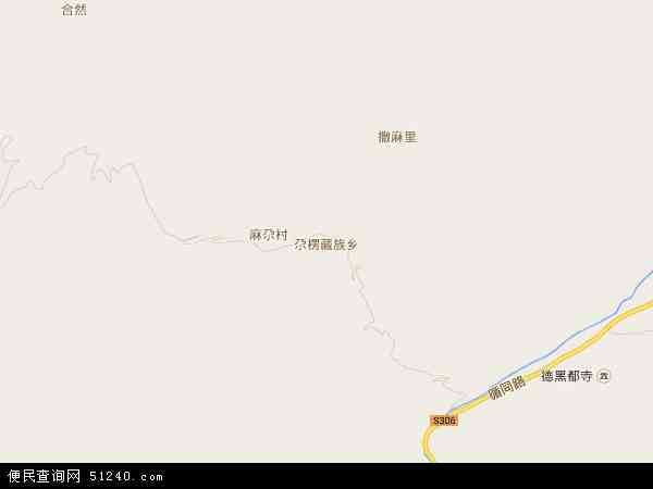 尕楞藏族乡地图 - 尕楞藏族乡电子地图 - 尕楞藏族乡高清地图 - 2024年尕楞藏族乡地图