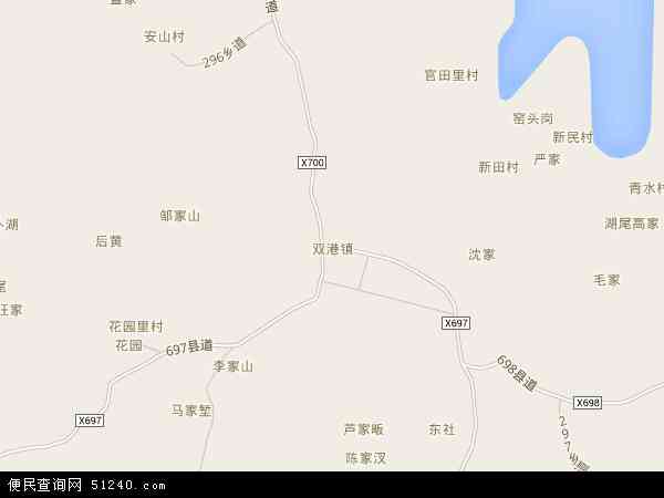 双港镇地图 - 双港镇电子地图 - 双港镇高清地图 - 2024年双港镇地图