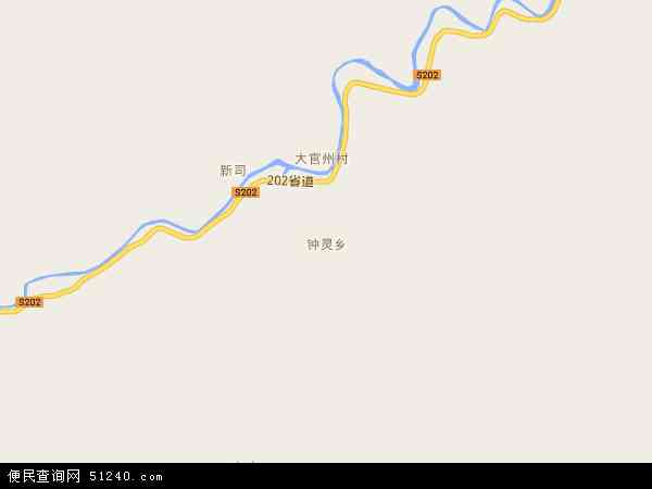 钟灵乡地图 - 钟灵乡电子地图 - 钟灵乡高清地图 - 2024年钟灵乡地图