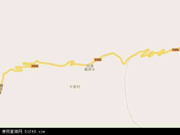 岗察藏族乡地图 - 岗察藏族乡电子地图 - 岗察藏族乡高清地图 - 2024年岗察藏族乡地图