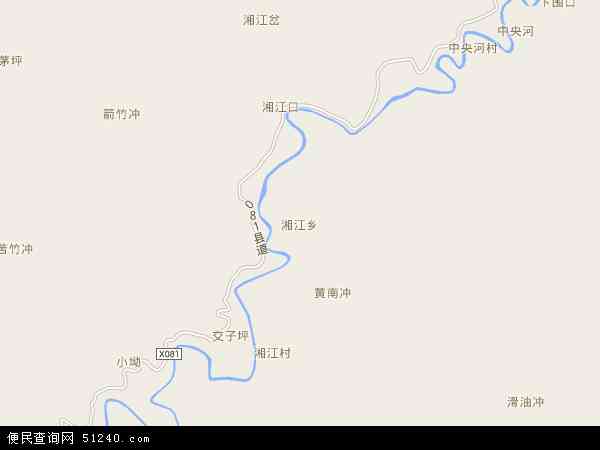 湘江乡地图 - 湘江乡电子地图 - 湘江乡高清地图 - 2024年湘江乡地图