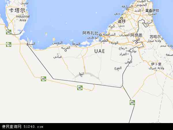 阿拉伯联合酋长国地图 - 阿拉伯联合酋长国电子地图 - 阿拉伯联合酋长国高清地图 - 2024年阿拉伯联合酋长国地图
