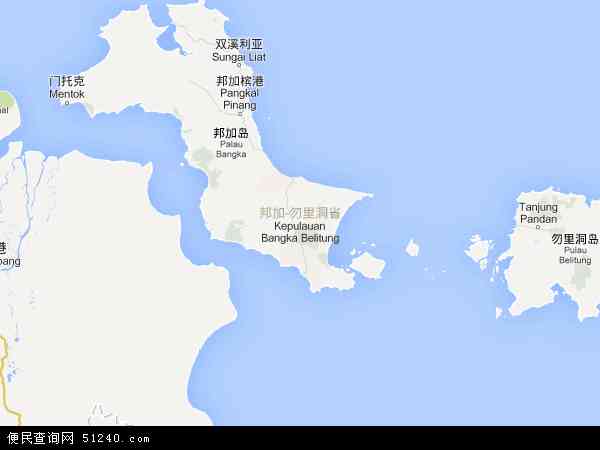邦加－勿里洞群岛地图 - 邦加－勿里洞群岛电子地图 - 邦加－勿里洞群岛高清地图 - 2024年邦加－勿里洞群岛地图