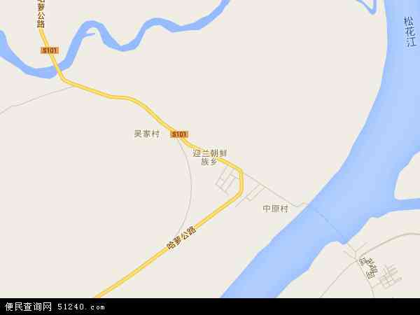 迎兰朝鲜族乡地图 - 迎兰朝鲜族乡电子地图 - 迎兰朝鲜族乡高清地图 - 2024年迎兰朝鲜族乡地图