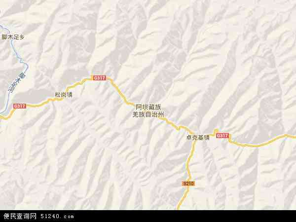 阿坝藏族羌族自治州地图 - 阿坝藏族羌族自治州电子地图 - 阿坝藏族羌族自治州高清地图 - 2024年阿坝藏族羌族自治州地图