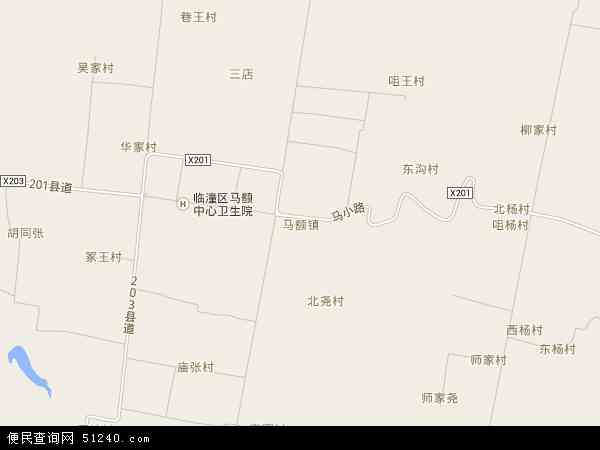 中国陕西省西安市临潼区马额地图(卫星地图)