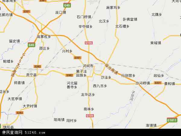 河间市新区管理委员会高清地图 - 2021年河间市新区管理委员会地图