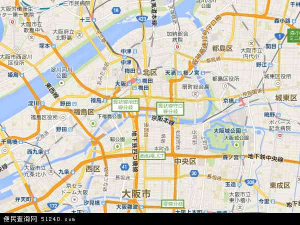 大阪地图 - 大阪电子地图 - 大阪高清地图 - 2024年大阪地图