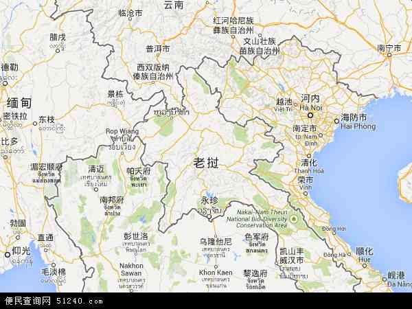老挝地图 - 老挝电子地图 - 老挝高清地图 - 2024年老挝地图