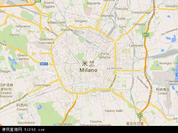 米兰地图 - 米兰电子地图 - 米兰高清地图 - 2024年米兰地图