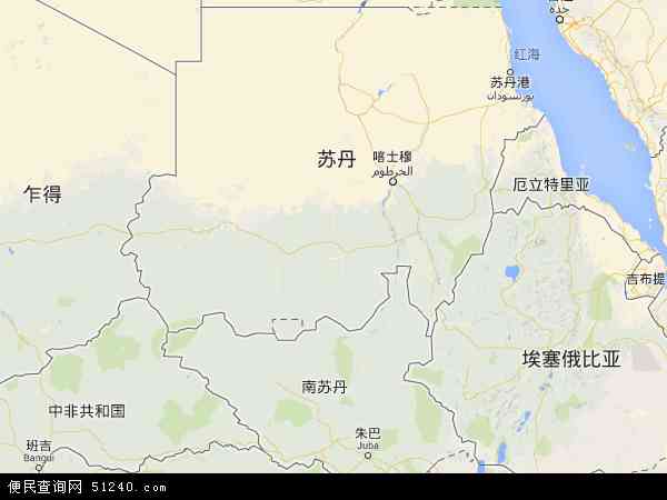苏丹地图 - 苏丹电子地图 - 苏丹高清地图 - 2024年苏丹地图