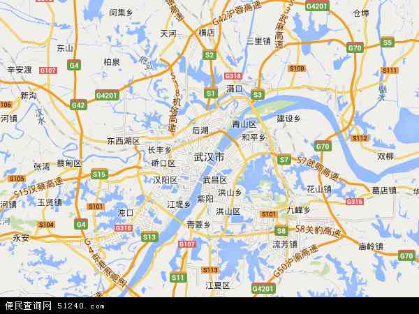 武汉市地图 武汉市电子地图 武汉市高清地图 2021年武汉市地图