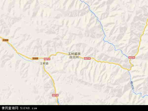 玉树藏族自治州地图 - 玉树藏族自治州电子地图 - 玉树藏族自治州高清地图 - 2024年玉树藏族自治州地图